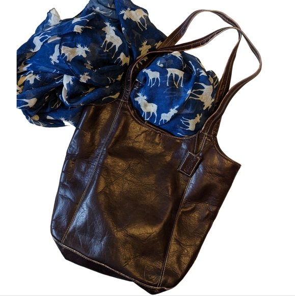 latico Handbags - Vintage Latico leather shoulder tote bag